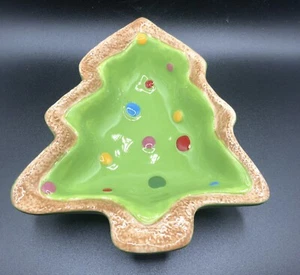 "Azúcar y especias cuadrado de San Nicolás 6,5"" árbol de Navidad plato de caramelo plato baratija tazón" - Imagen 1 de 6