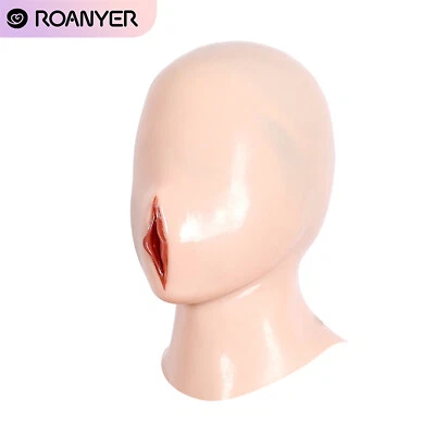 Roanyer Glossy Fake Vagina Silicone Female Latex-like Tight Mask for Cosplay - Image 1 of 4
