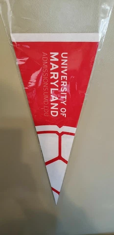 UNIVERSITY OF MARYLAND TERRAPINS .EDU FELT  PENNANT WITH HOLDER 3/19/21 Cover