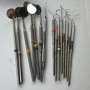 Dental Explorer 23 Schein 100-3620 DE FR Mirror lot mixte période 12CC rugby endo - Photo 1/3