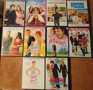Lot of 10 ROMANTIC COMEDY DVDs - Kate Hudson  Chris Pine  Drew Barrymore + - Imagen 1 de 1
