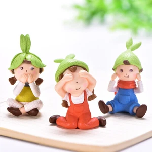 Micro Landscape Creative Cute Three-no Doll Girl DIY Decorative Small Orname _wa - Picture 1 of 9