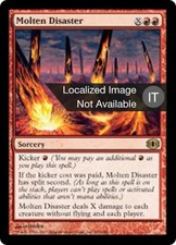 1X Molten Disaster - Future Sight - Italian, MP MTG CARD