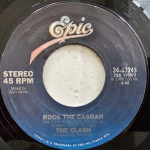 The Clash (e) - Rock The Casbah / Long Time Jerk - 1982 Ex Con US Import 7" - Picture 1 of 4