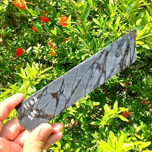 220mm NATURAL MULTI BLUE OBSIDIAN PREFORMS SLAB FOR KNAPPING KNIFE ARROWHEAD - Picture 1 of 1