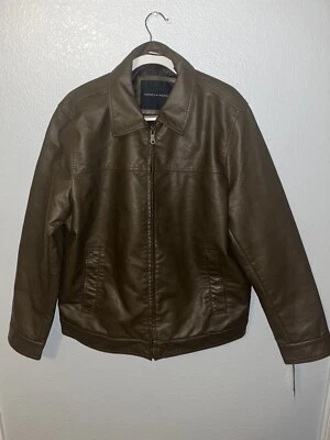 Tommy Hilfigure - Chaqueta de cuero marrón Foto 1 de 4