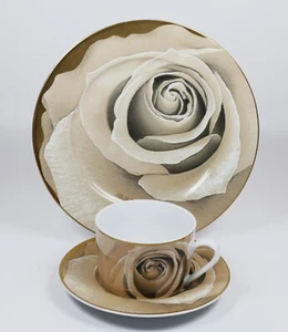 Stunning Roberto Cavalli Dark Lady Porcelain Designer Trio - Picture 1 of 4