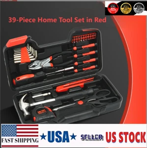 39-Piece Combination Tool Set for Home Handyman Repair Toolbox - Picture 1 of 13