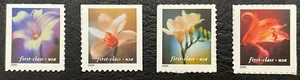 2000 Scott #3454-57, (34¢), FLOWERS - Mint NH - Set of 4 Booklet Singles - Picture 1 of 1