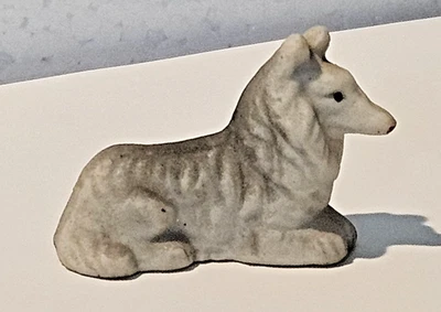 Estatuilla de perro Collie vintage de Japón pequeña coleccionable mediados de siglo Foto 1 de 4