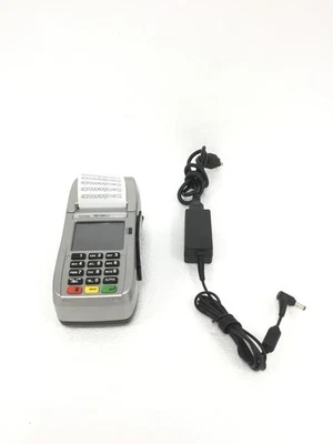 Máquina de tarjetas de crédito FIRST DATA FD130DUO con impresora, adaptador de CA, FUNCIONA, ENVÍO GRATUITO, CANTIDAD Foto 1 de 4