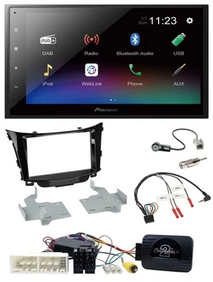 Pioneer USB Bluetooth DAB 2DIN Lenkrad Autoradio für Hyundai I30 ab 2017 - Bild 1 von 4