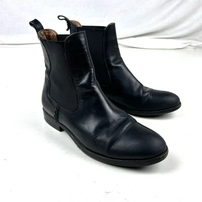 Bota Chelsea Frye Melissa de cuero negro para mujer talla 7,5B EE. UU. Foto 1 de 4