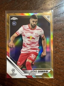 2021-22 Topps Chrome Josko Gvardiol Rookie Gold Refractor RC 13/50 @3G - Picture 1 of 3