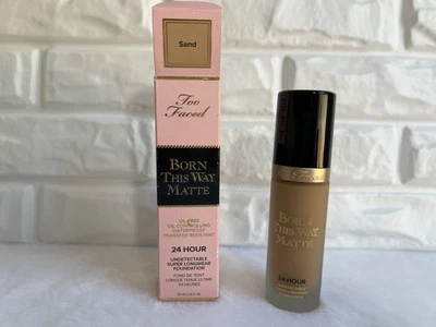 Too Faced Born this Way 24 Hour Oil Free Longwear Foundation SAND  1 oz RARE - Image 1 of 4