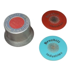 Lotto di 3 tappi bottiglia vintage Soda Pop Broyhill - alluminio Fizz Whizz - Foto 1 di 2