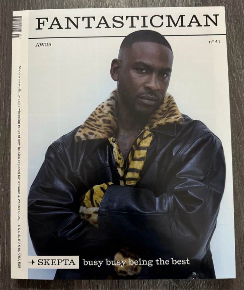 FANTASTIC MAN MAGAZINE - AUTUMN/WINTER 2025-ISSUE #41-SKEPTA-BRAND NEW - Image 1 of 1
