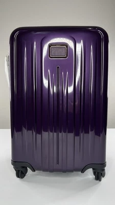 TUMI V4 International 4 Wheeled Carry On Expandable Packing Case Blackberry - Image 1 of 4