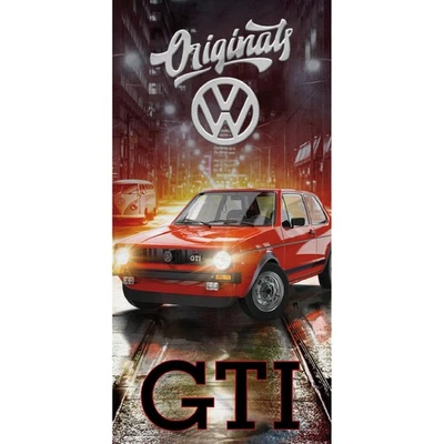 VW Volkswagen Bath Towel Golf GTI Red 75x150 cm 100% Cotton Beach Towel Hand Towel - Image 1 of 4