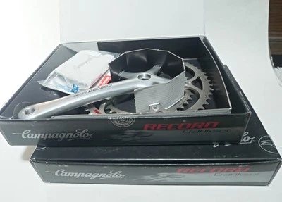 Juego de bielas Campagnolo Record 53-39 10 velocidades Brazos 175mm. NUEVO EN CAJA NOS. Foto 1 de 2
