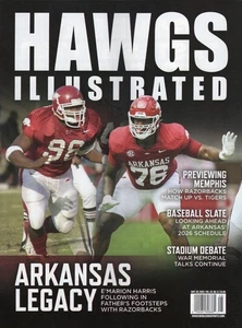 Hawgs Illustrated Magazine Arkansas Razorbacks Football E'Marion Harris 9/2025 - Bild 1 von 2