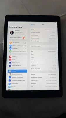 Apple iPad Air 2  2a Generazione 9.7" 64GB Wi-Fi Tablet  - Grigio siderale - Immagine 1 di 2