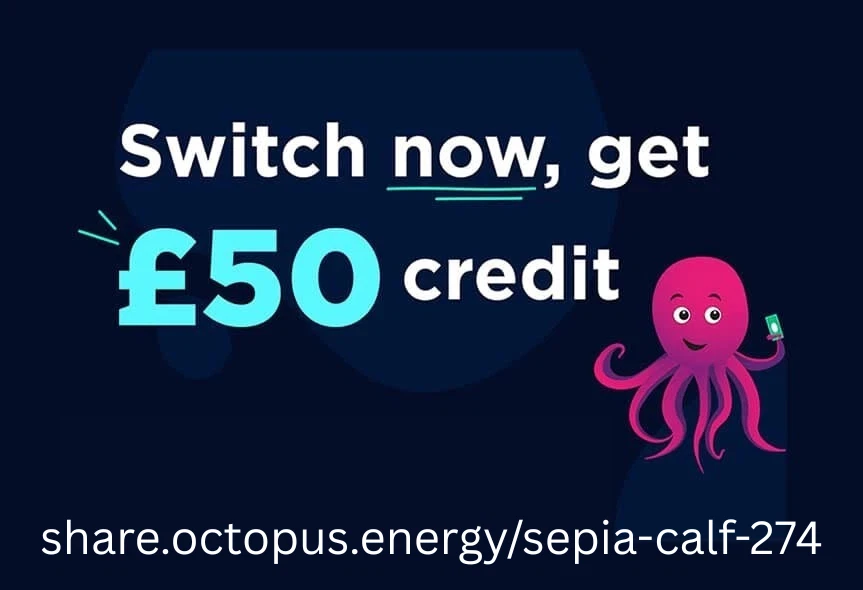 £50 off Octopus Energy Signup Referral Discount Code - Electric Gas Any Package - Image 1 of 1