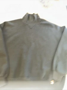 Vintage Russell Athletic Mock Neck Grau Größe XXL Sweatshirt Made In USA - Bild 1 von 6