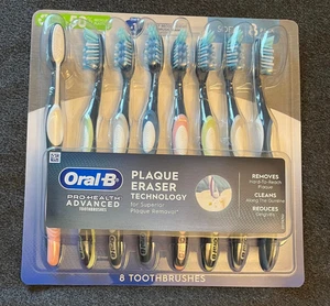 Oral-B ProHealth Advanced Manual Toothbrushes - 8 Count Soft-Plaque Eraser - Picture 1 of 2