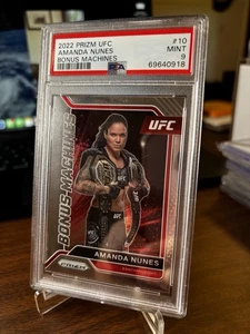 2022 PRIZM UFC AMANDA NUNES BONUS MACHINES PSA 9 - Picture 1 of 2