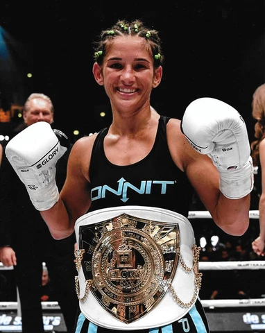 Tiffany Van Soest 8x10 Photo Picture w/ Glory Belt Muay Thai Kickboxing Invicta Cover