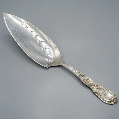 Tiffany & Co. Cuchillo de pescado de plata esterlina crisantemo rebanada de servidor 12 1/4" MONO Foto 1 de 4