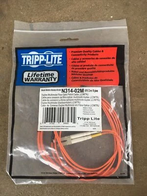 Tripp Lite Duplex Fiber Optic Cable L/MTRJ N314-02M 6ft 1 Pc - Image 1 of 4