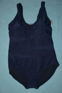 NEW $94.99 KATIES Swimwear NAVY MESH One Piece. Size 14 Flattering TUMMY CONTROL - Picture 1 of 1