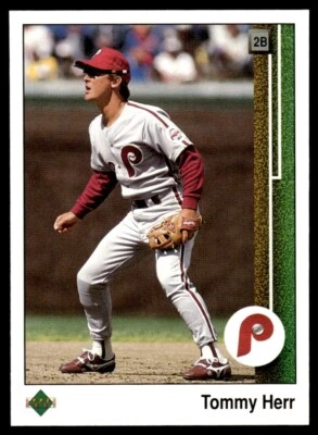 1989 Upper Deck #720 Tommy Herr Philadelphia Phillies - Image 1 of 2