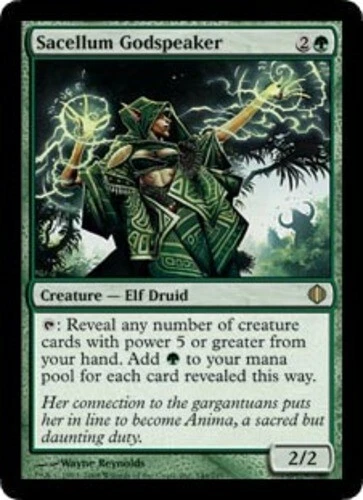 Sacellum Godspeaker - Foil ~ Heavily Played Shards of Alara MTG Magic UltimateMT - Image 1 of 1