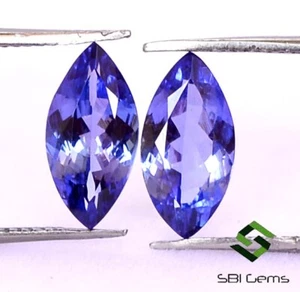 2.20 CTS Certified Natural Tanzanite Marquise Cut 10x5 mm Calibrated Loose Gems - Picture 1 of 6