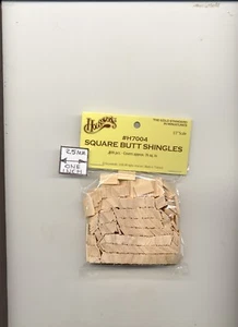 Bardeaux de fesses en bois demi-échelle 1:24 toit maison de poupée en bois #H7004 - Photo 1/1