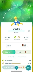 Pokemon TRADE - Shiny Shuckle Trade ! 30 Days Friendship Bonus !!! - Picture 1 of 1
