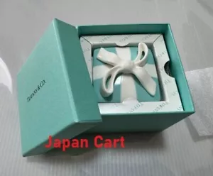 Tiffany & Co. Mini Bow Blue Box Tableware Ribbon Bone Accessory Case Gift Japan - Picture 1 of 5