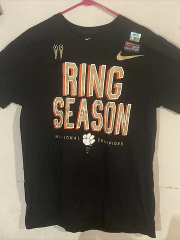 Nike Clemson Championship “Ring Season” Locker Room T-Shirt Mens Sz L Cover