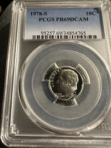 1978-S Proof Roosevelt Dime PCGS PR69DCAM Cover