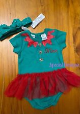 *CLEARANCE*Personalised Baby Christmas Romper with Headband
