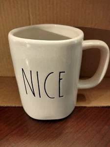 Set of (2) Rae Dunn  Coffee/Tea Mugs - "Naughty & Nice" - Picture 1 of 8
