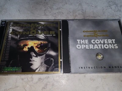 Command & Conquer Win95 + The Covert Operations  Tested Working - Image 1 of 4