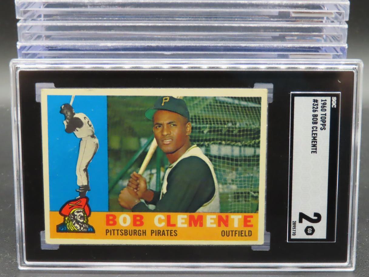 1960 Topps Baseball Roberto Bob Clemente #326 SGC 2 Pittsburgh Pirates GD