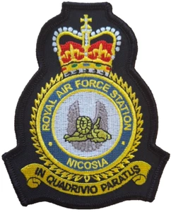 Insignia parche bordado RAF Nicosia Royal Air Force Station - EXCLUSIVA - Imagen 1 de 7
