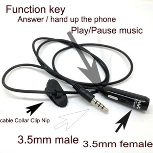 3.5mm Stereo Headset Earphones socket+mic for phone iphone samsung sony htc lg - Picture 1 of 7