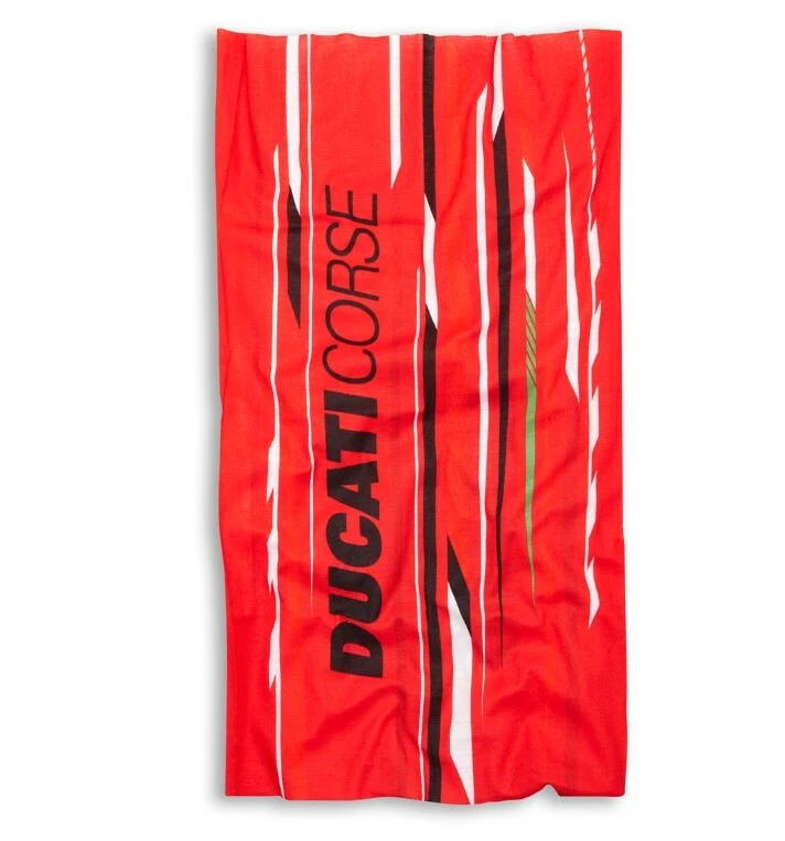 DUCATI CORSE Sport HalsTuch Schlauch Halswärmer Buff NeckWarmer rot NEU