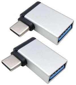 Right Angle USB C to USB 3.0 Adapter 90 Degree C Male to USB A 3.0 Female Con... - Picture 1 of 7
